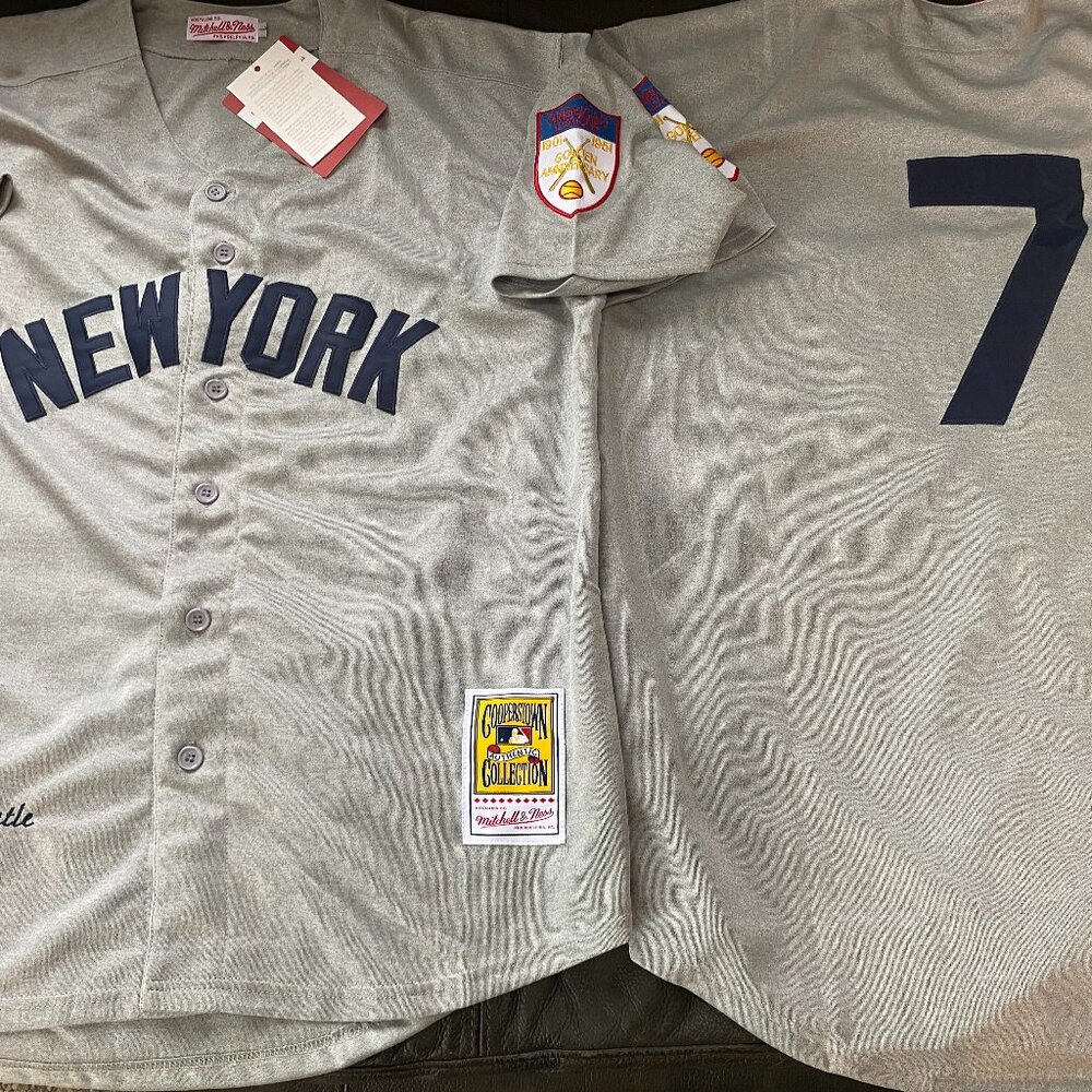 MITCHELL and NESS 1951 NY YANKEES MICKEY MANTLE Men's JERSEY Sz M,L,XL,2XL NWT